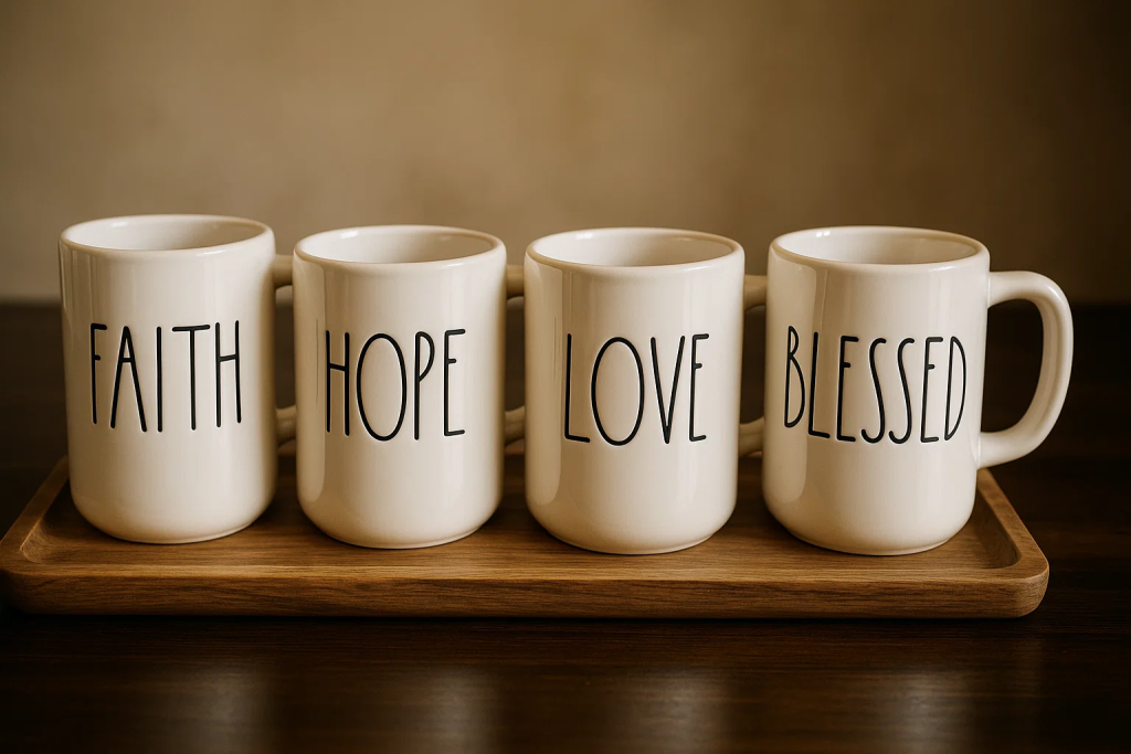 rae dunn mugs