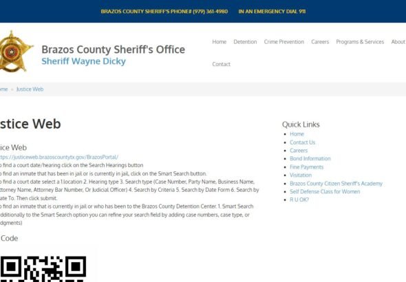 justice web brazos county